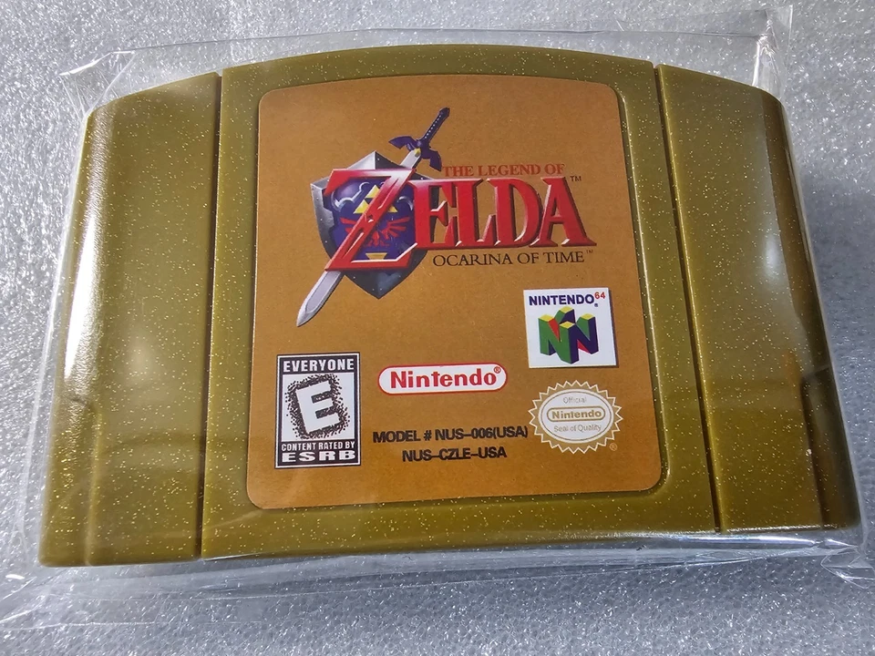 The Legend Of Zelda Ocarina Of Time (Nintendo 64, 1998) N64 Nintendo Gold Game - Image 4 of 4