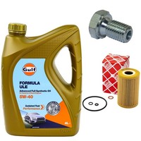 MotoröL Filter Set 5W-40 4 Liter + ÖLablassschraube FüR BMW 3Er Z3 316I 318I E46