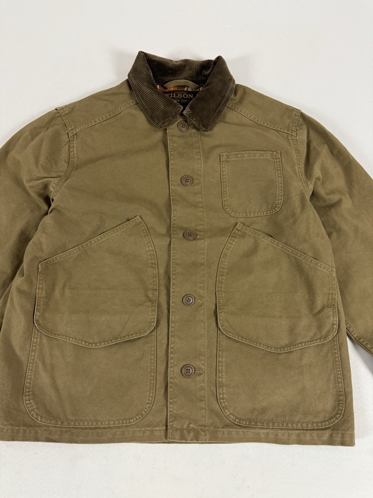 FILSON CANVAS OUTFITTER JACKET KANGAROO M NWT SOLD OUT image 2