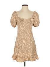 PrettyLittleThing Women Brown Casual Dress 4