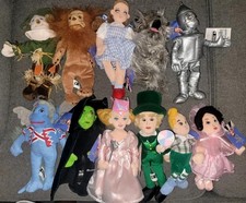  11 VTG Wizard of Oz Mini Plush Beanbag Dolls Warner Bros Studio Store Lot Set