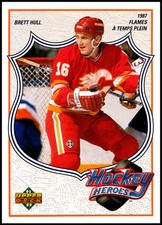 1991-92 UD French #5 Brett Hull Hockey Heroes