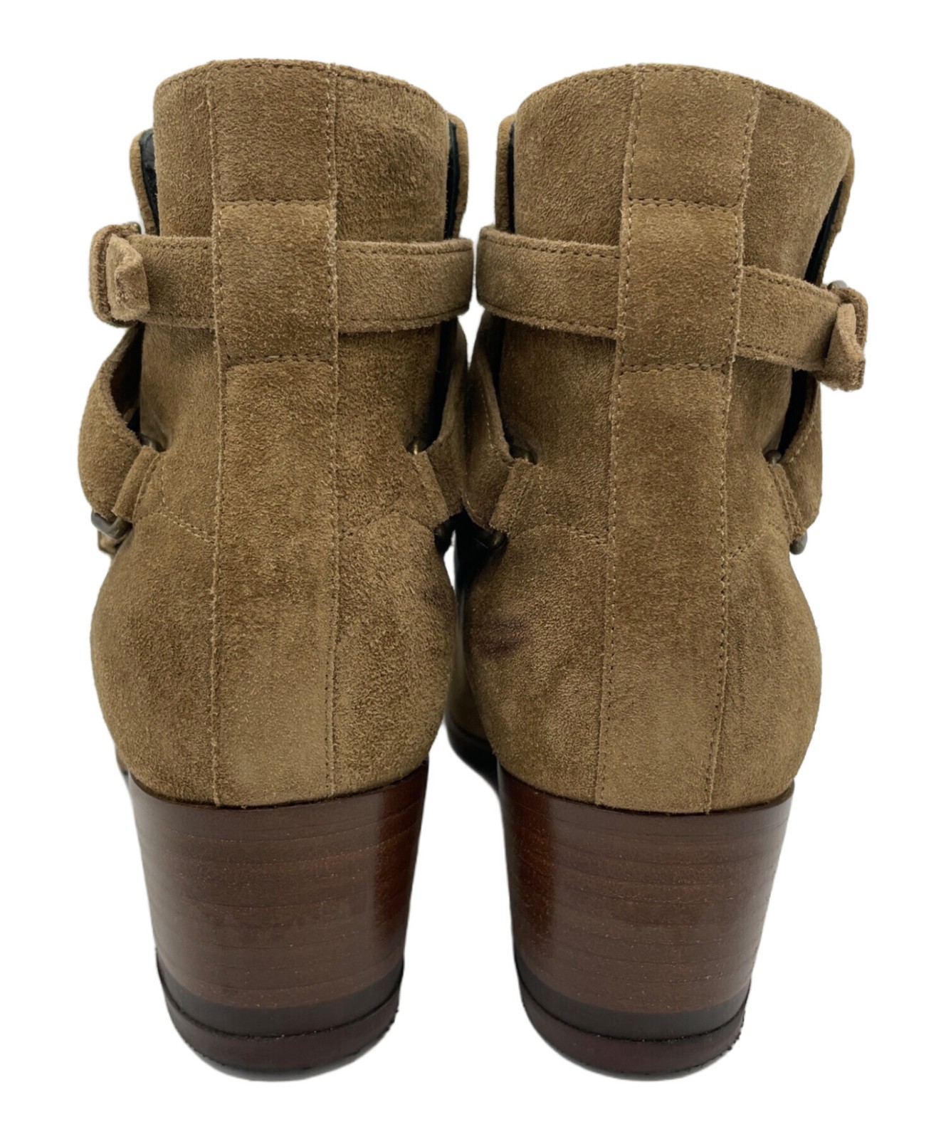 Saint Laurent Paris Short Boots Shoes EU 38.5 US 8.5 Suede Brown Authentic thumbnail 24