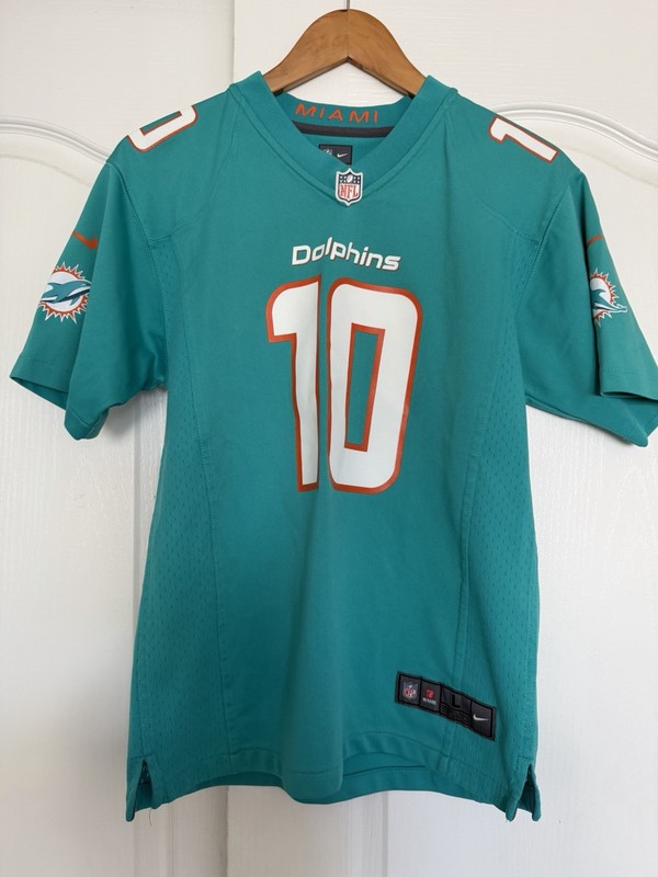 Miami Dolphins Youth Football Jersey Tyreek Hill Size Large Authentic Nike