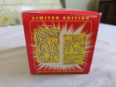NIB Limited Ed 23k Gold-Plated Pokemon Nintendo Card from Burger King  Charizard | eBay