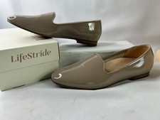 Vionic Women's Willa Patent Slip On Loafer Tan Size 9.5