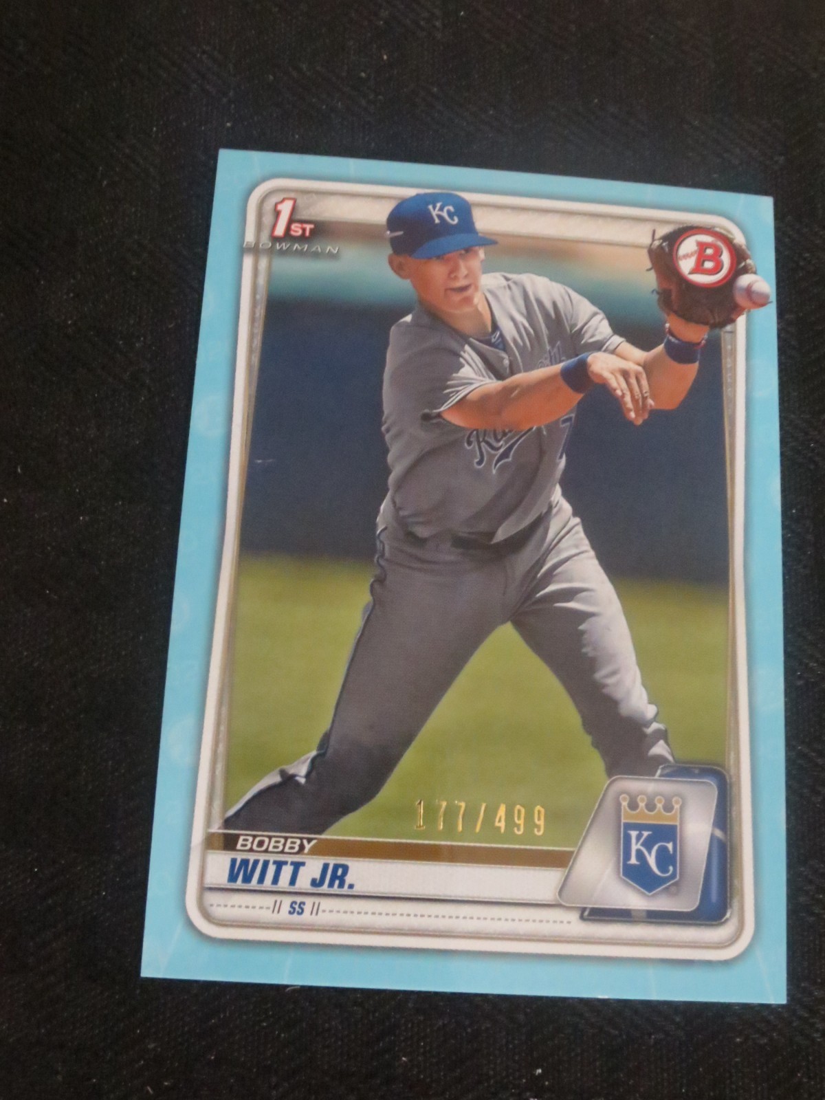 2020 Bowman Prospect 1st Bowman #25 Sky Blue Bobby Witt Jr /499
