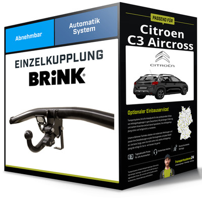 Abnehmbare Anhängerkupplung für CITROEN C3 Aircross 17- I Typ 2R / 2C Brink NEU