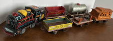 Tin toy Freight Train set No.6 Alps Japan C-735 engine rock island line A-6100