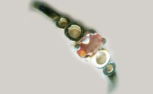 Alejandrita antigua del siglo XIX 1/4ct + anillo Rusia cambio de color natural genuino corte a mano - Imagen 7 de 7