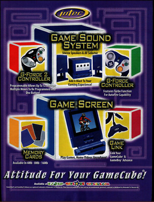 Intec Controller Screen Memory Cards - Game Print Ad / Poster Promo Art 2002
