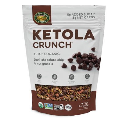 Nature's Path Organic Ketola Crunch  Dark Chocolate Chip & Nut Granola, 8 oz of