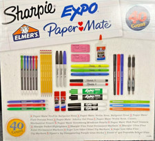 Sharpie EXPO Paper Mate Elmer's 40 Count School Supplies Variety Pack Brand-New