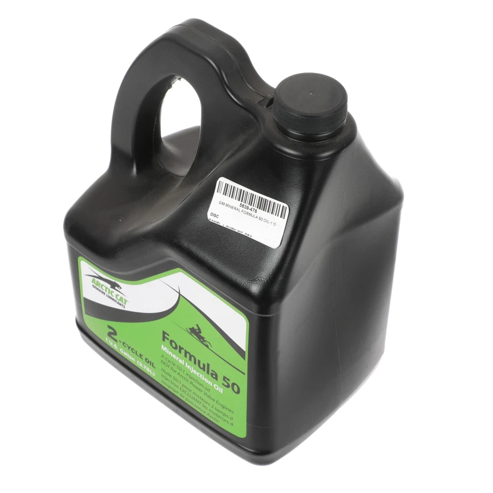ARCTIC CAT FORMULA 50:1 MINERAL INJECTION OIL 2-CYCLE 1 GALLON OEM NEW 5639-476 Foto 2 de 4