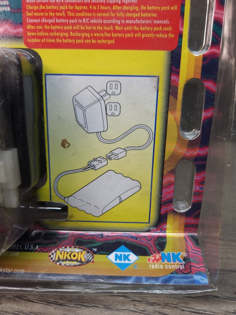 Alimentatore E Caricabatterie Vintage Nkok Racing 9,6V NiCd Per Radio Comandi RC – Nuovo