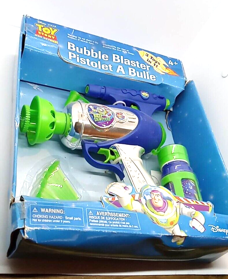 NEW Disney Toy Story And Beyond! Buzz Bubble Blaster With Gazillion Bubbles  NOS