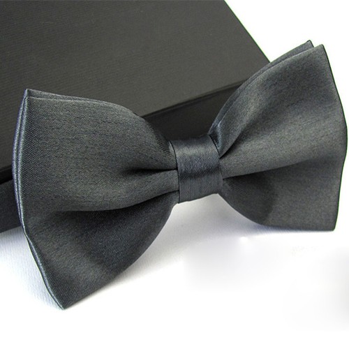 Mens Boys Bow Tie Satin Solid Plain Wedding Adjustable Pretied Bowtie 33 Colors - Picture 25 of 45