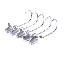 20Pcs Swing Jig Head Weighted Crank Hooks for Bass Fishing 1/8 1/6 1/4 OZ
