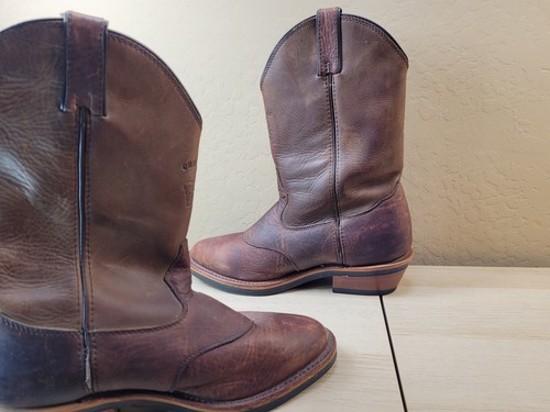 Vintage Chippewa Boots Leather Cowboy Western Boots 29465 Vibram Mens 10 EE - Picture 5 of 11