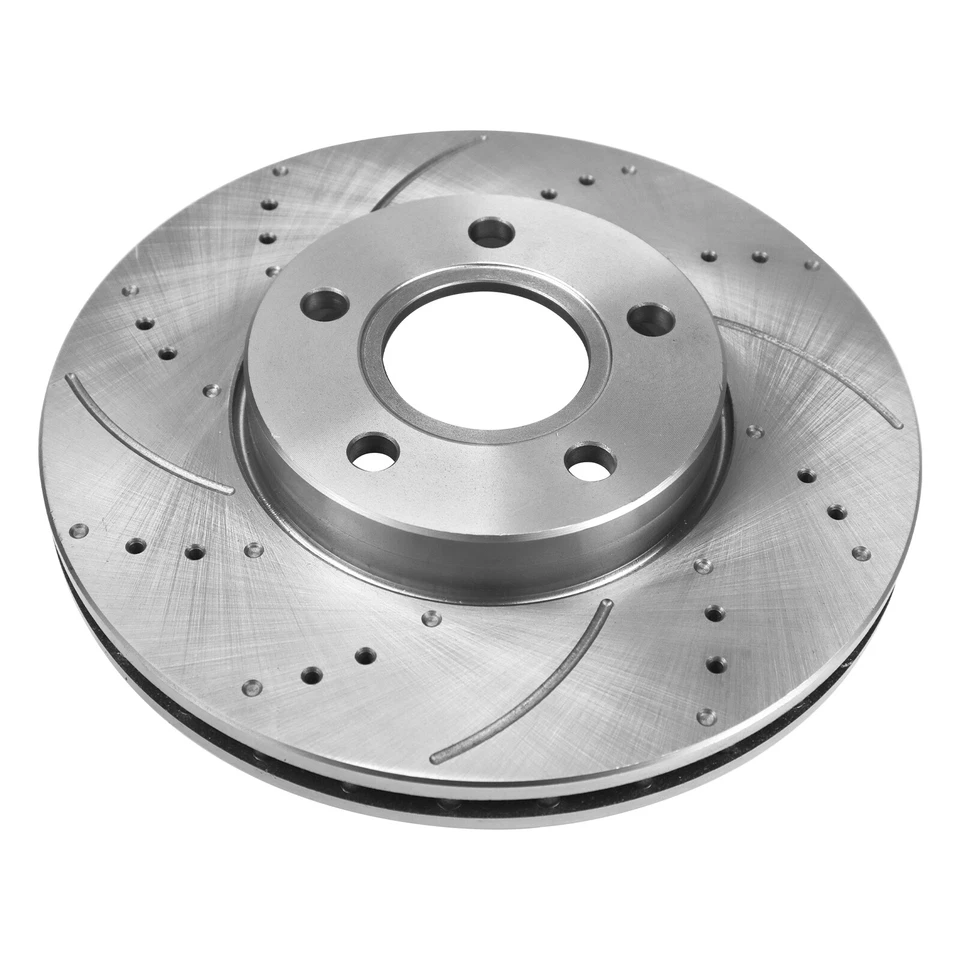 Front Disc Rotors Ceramic Brakes Pads for 2013 - 2018 Ford Focus Volvo C30 S40 - Image 2 of 4