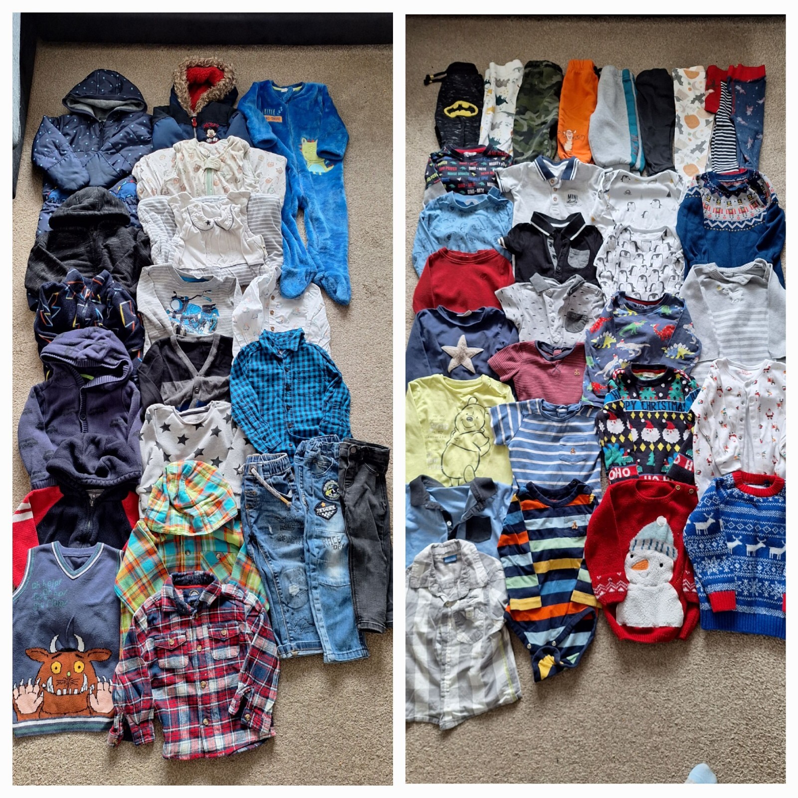 Baby Boys 1218 Months Clothes Bundle 50+ Items eBay