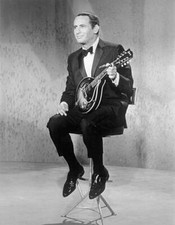 Joey Bishop Seated W/Mandolin/Tuxedo 1950s Film Movie Star Old Photo
