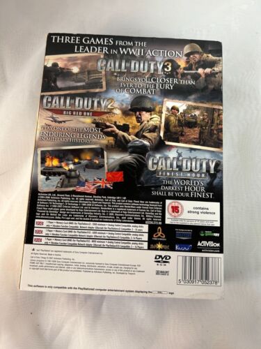 Call of Duty Trilogy - 2, 3 And Finest Hour - PS2 - Rare (ITR18166) - Picture 2 of 15