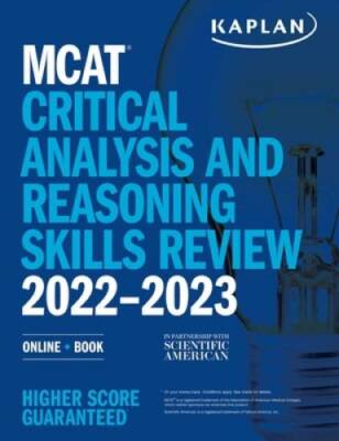 MCAT Critical Analysis and Reasoning Skills Review 2022-2023: Online  Bo - GOOD