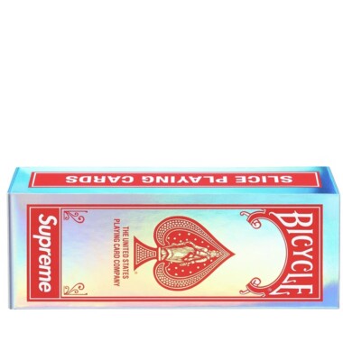 Supreme/ Bicycle Holographic Slice Playing Cards FW23 New