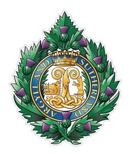 Argyll & Sutherland Highlanders (SK81) Waterproof Vinyl Stickers Decal Army