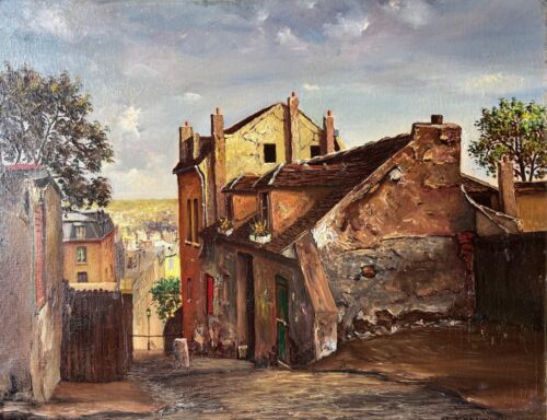 MidCentury French School Paris Street View Painting French Artist Henri TRANDO - Picture 4 of 8