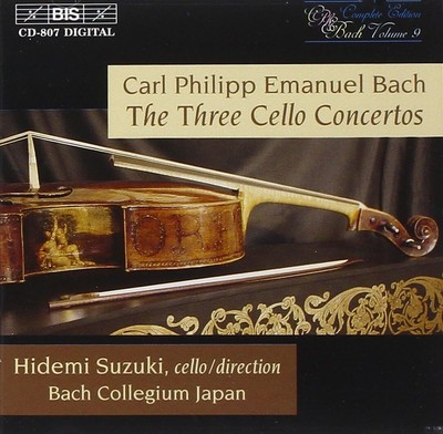 Bach, C.P.E. The Three Cello Concertos