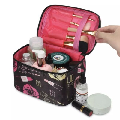 XL Beauty Cosmetic Makeup Case Travel Wash Toiletry Organizer Storage Box 