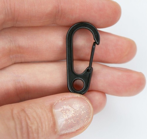 Mosquetón Acero Inoxidable Clip Cierre Gancho Llavero Camping Carabina 30mm - Imagen 7 de 24