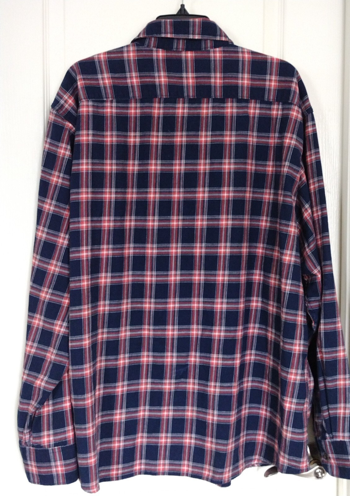 MEN Wrangler Flex For Comfort PLAID SHIRT Size 3XL Pockets w/buttons Long Sleeve thumbnail 13