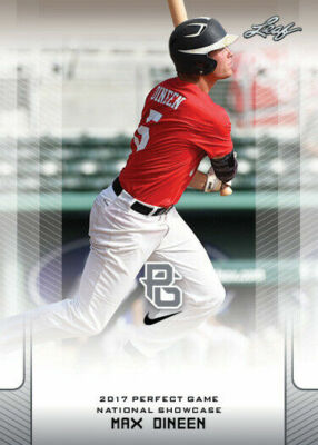 MAX DINEEN 2017 LEAF ''1ST EVER PRINTED'' PERFECT GAME ROOKIE CARD! 