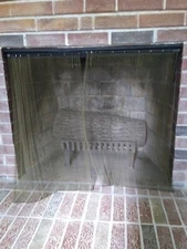 Midwest Hearth Firescreen Mesh 24  X 32  Antique Brass Finish(MHFireScreen)