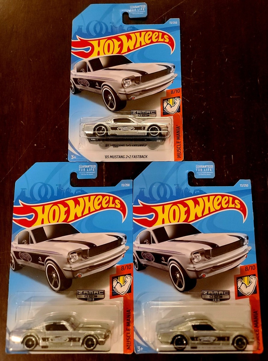 Hot Wheels 2019 '65 Mustang 2+2 Fastback ZAMAC HW Muscle Mania