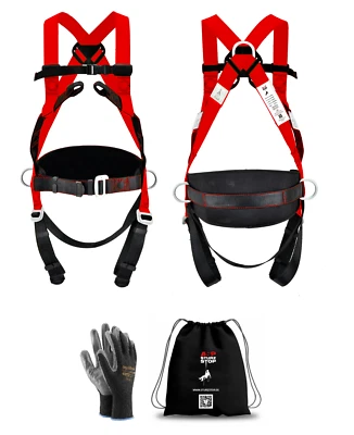 STURZSTOP PROFI Auffanggurt Fallschutz Absturzsicherung Klettergurt Dachdecker Gerüst, Bau