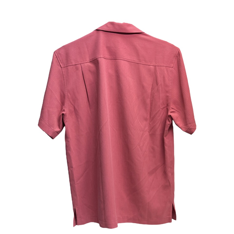 Tommy Bahama Men's IslandZone Coastal Breeze Check Camp Shirt - Red Ginger - FINAL SALE