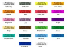 500 / 1000 COLOURED Personalised Sticky Address Labels Stickers Waterproof