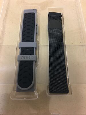WITHit - Universal Smartwatch Silicone and Mesh Sport Band 2-Pack for Samsung