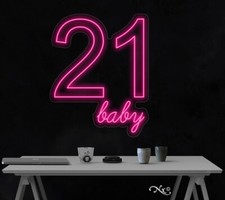 21 baby LED Neon Sign 23"L x 29"H LF135
