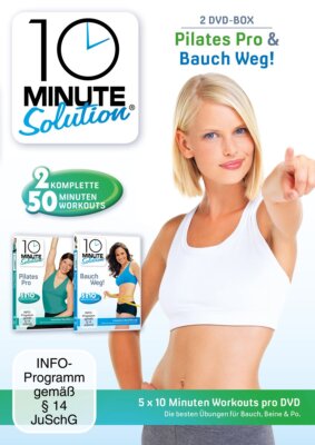 10 Minute Solution - Pilates Pro & Bauch weg! [2 DVD's] NEU/OVP