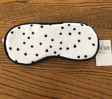 Brand New With Tag Sleeping Eye Mask Cream and Black Polka Dot