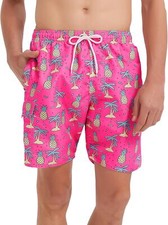 Mens Swim Trunks Quick Dry Swim Shorts with Mesh Lining and Pockets 7 Inch