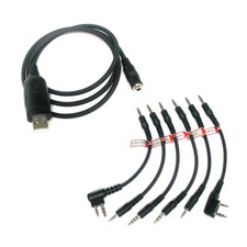 6-in-1 USB Programming Cable for Kenwood Wouxun Motorola Yaesu ICOM Puxing Radio