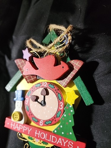 Vintage CooCoo Clock Christmas Ornament. JJ - Picture 3 of 5