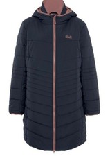 Womens Jack Wolfskin Quilted Coat Blue Size Uk 18/eu 44 | Ref Cl22#