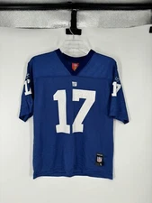 New York Giants Plaxico Burress Jersey Reebok #17 Football NFL Men's Size Small